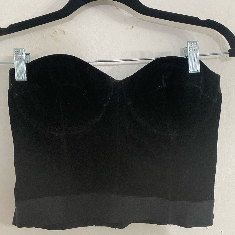 Velvet Forever 21 Crop top Bustier